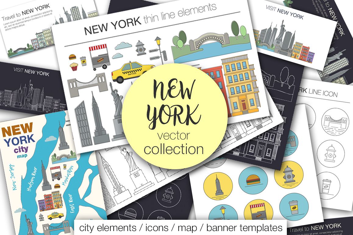 NEW YORK vector collection example image 1
