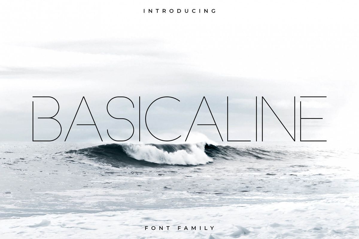 Basicaline Font Family - Sans Serif example image 1