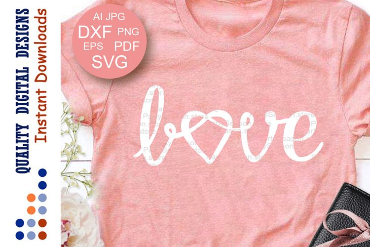 Love sign svg file Knot clip art Love Wording example image 1