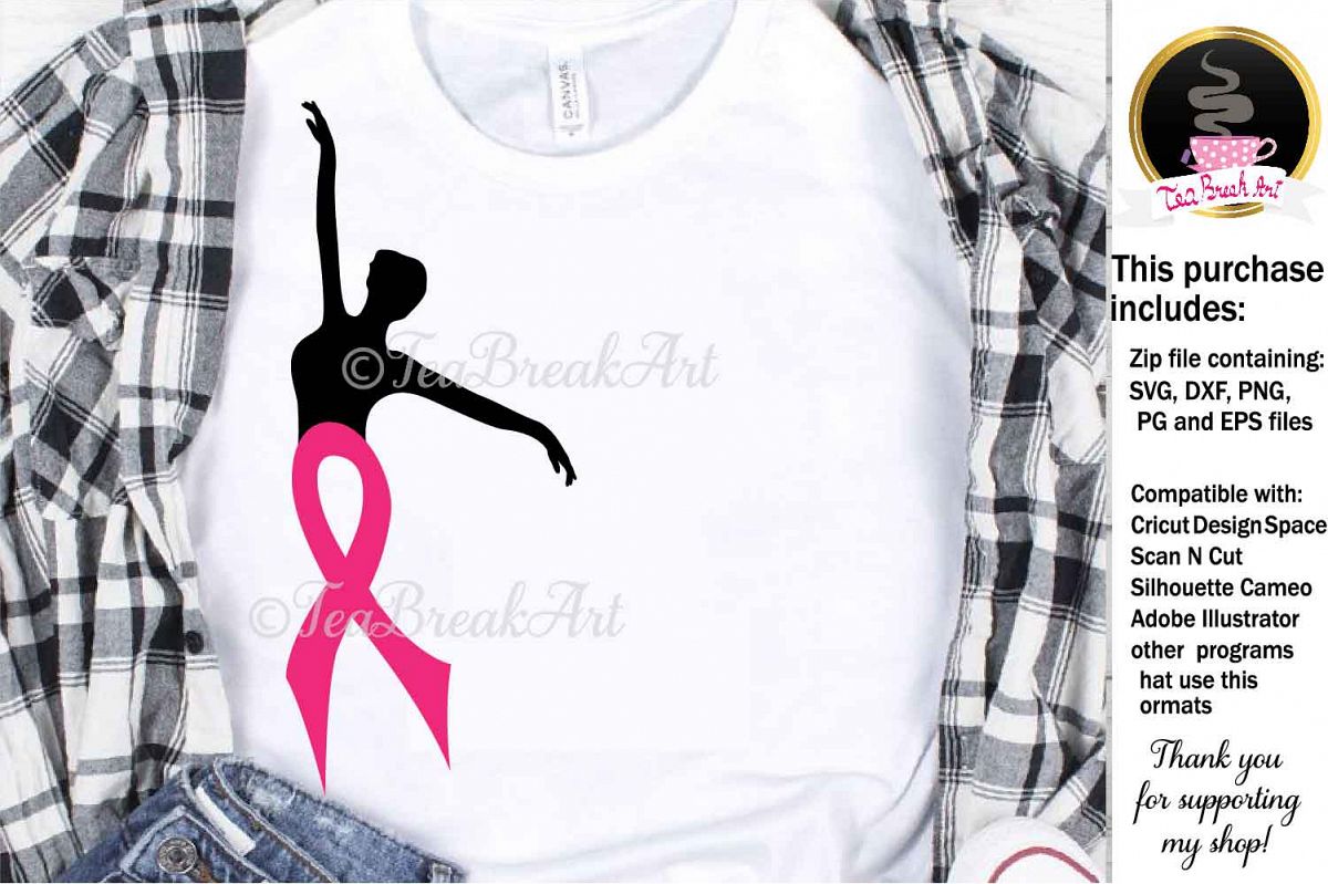 Breast Cancer Awareness Cutting Files 1090 example image 1