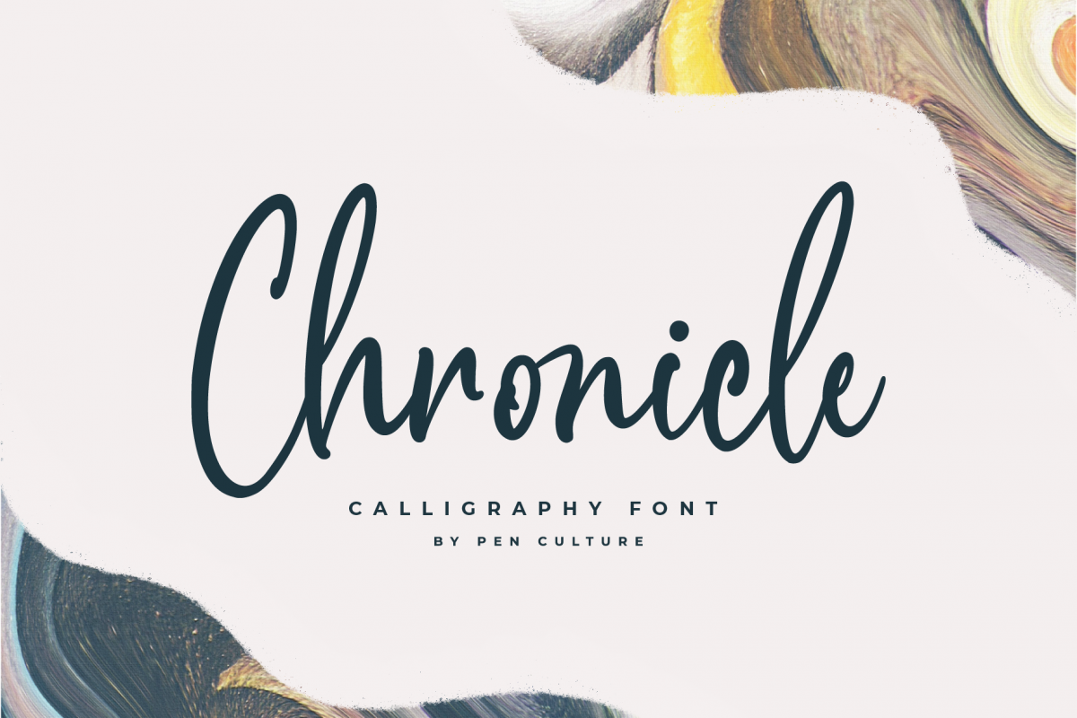 Chronicle Calligraphy Font example image 1