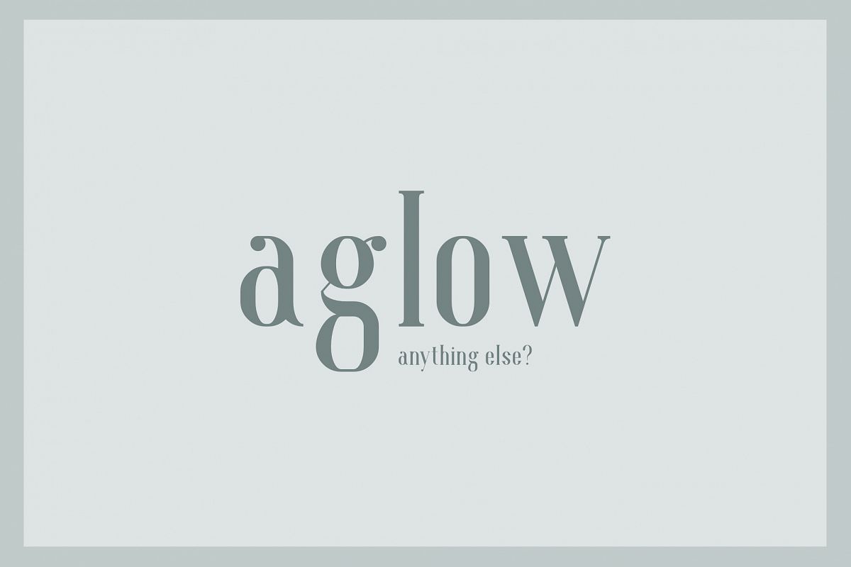 Aglow Serif - 4 Style example image 1