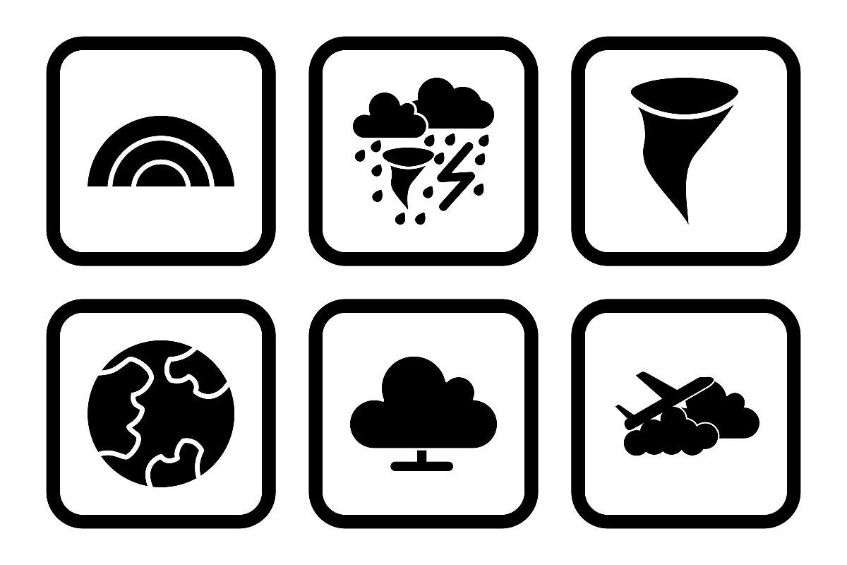 Set Of Weather And Season Icons example image 1