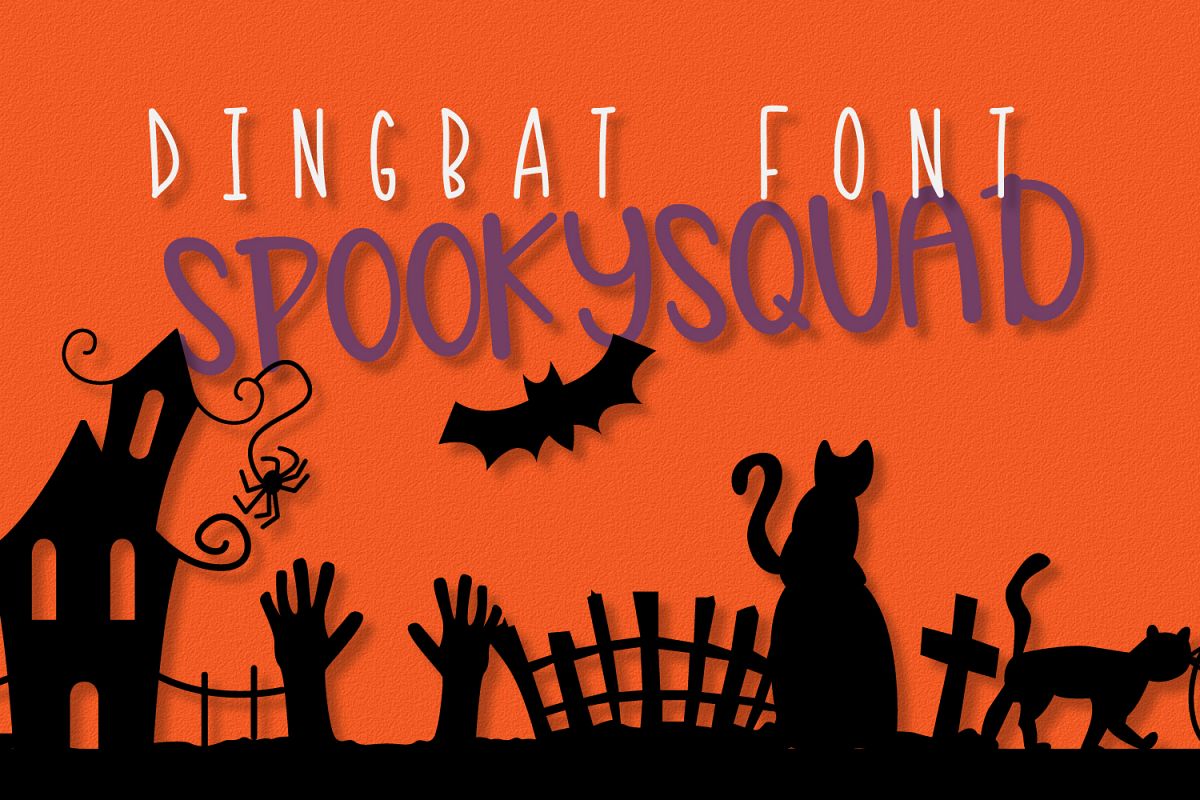 Spooky Squad - A Halloween Dingbat Font example image 1