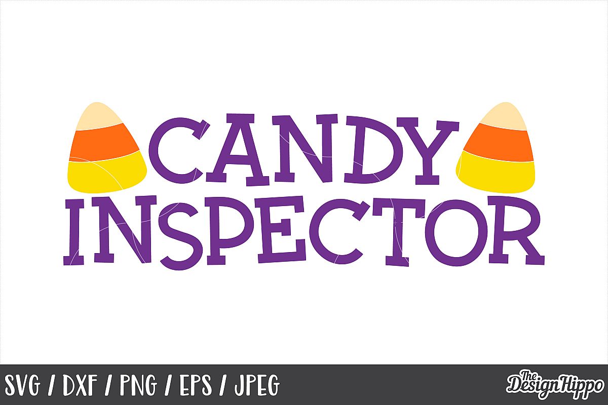 Candy inspector SVG, Candy corn, Cute, Halloween, SVG, PNG example image 1