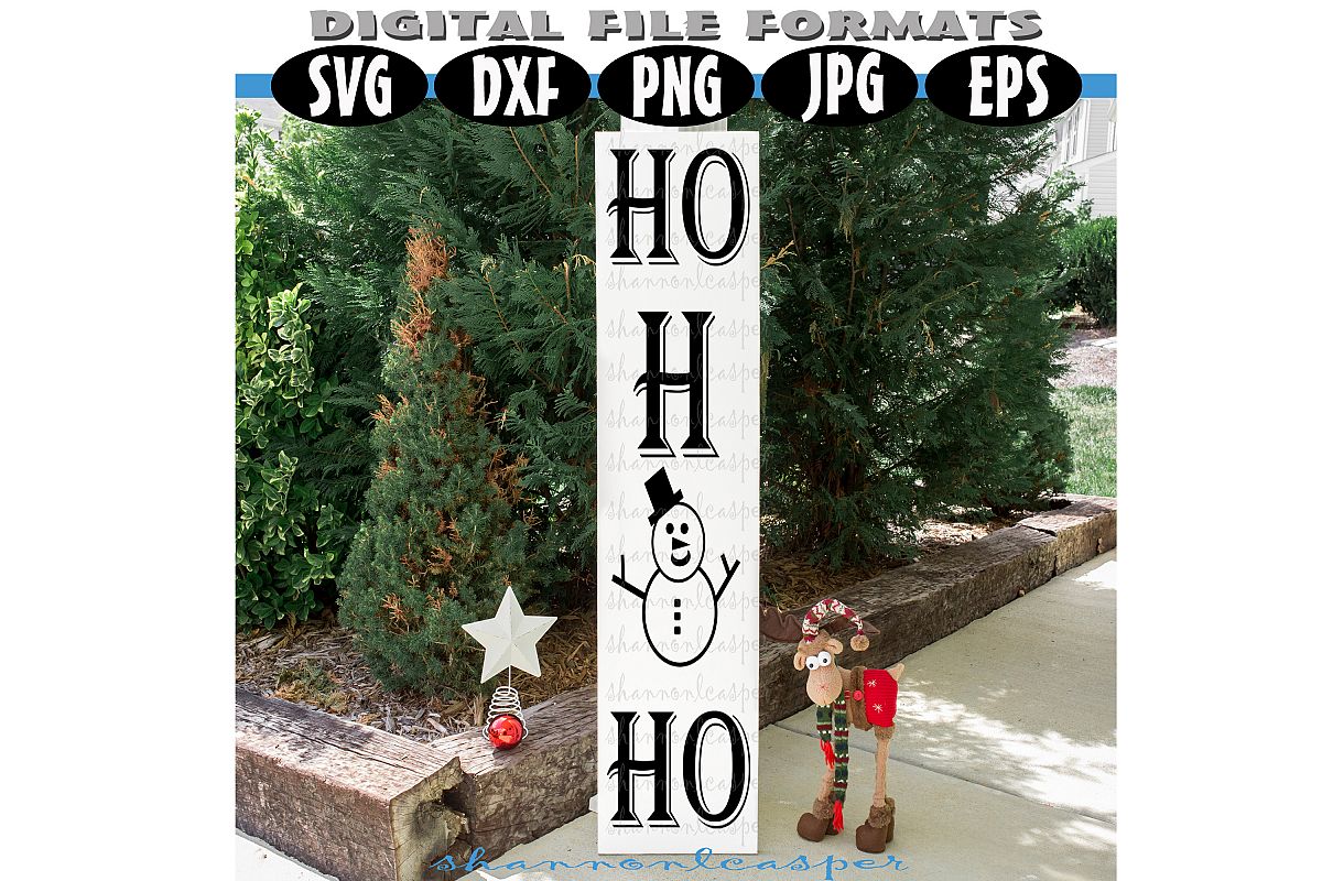 Christmas Porch Wood Sign SVG example image 1
