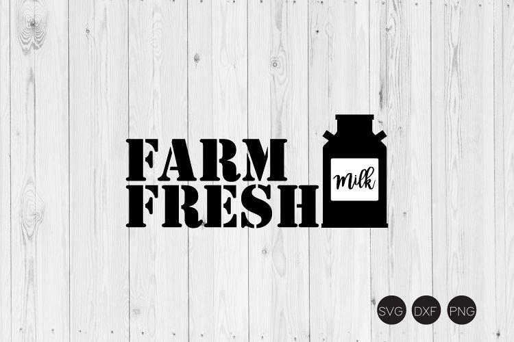 Farm Fresh Milk SVG example image 1