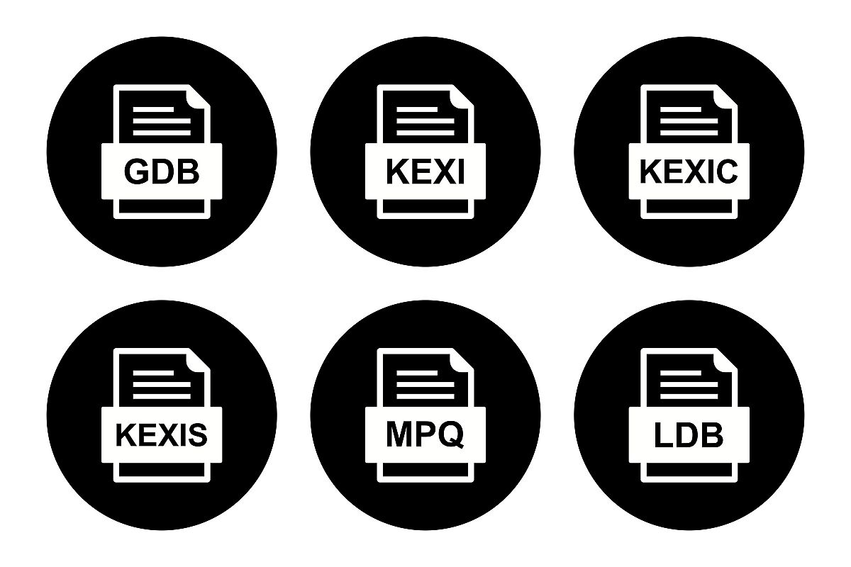 Set Of File Formats Icons example image 1