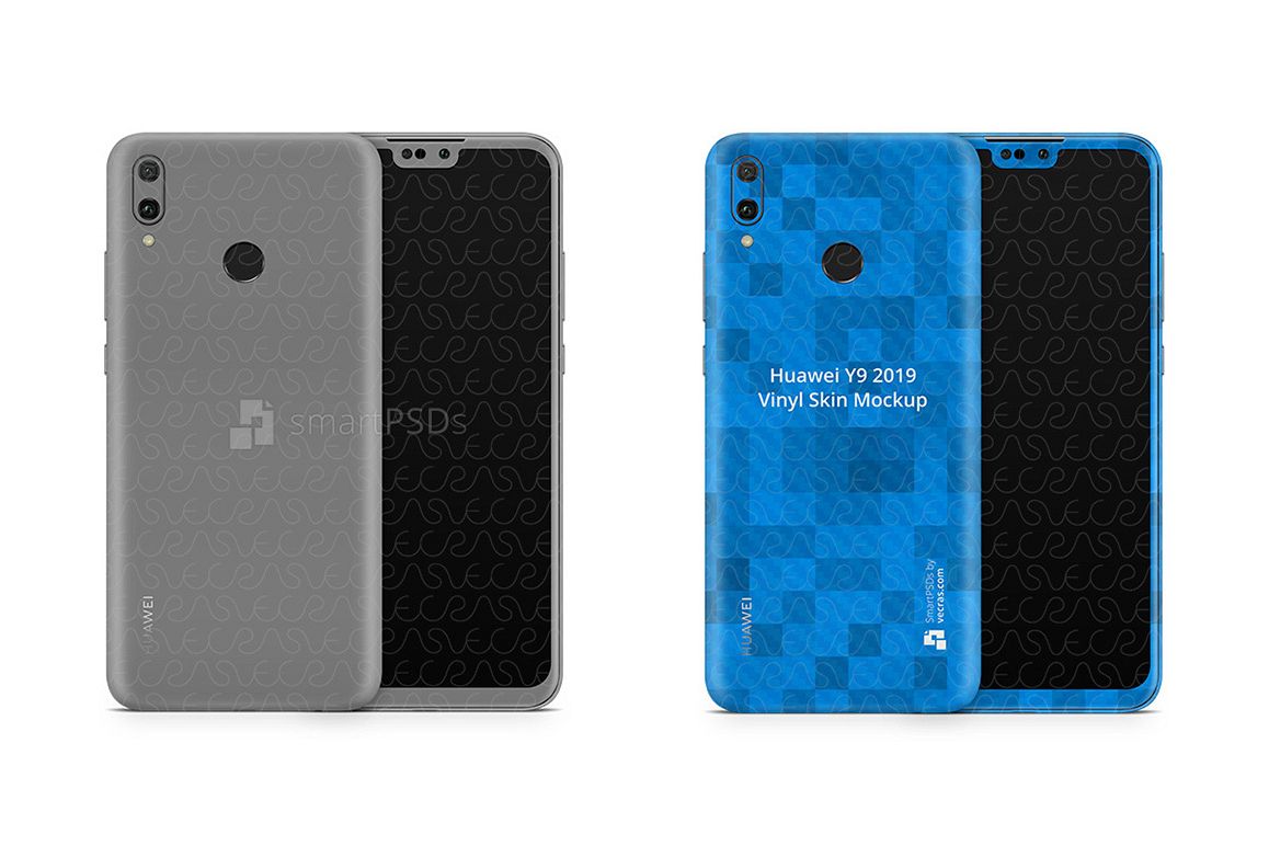 Huawei Y9 Vinyl Skin Design Mockup 2019 example image 1