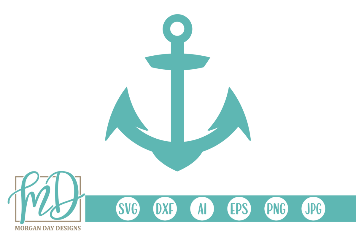 Anchor - Nautical SVG, DXF, AI, EPS, PNG, JPEG example image 1