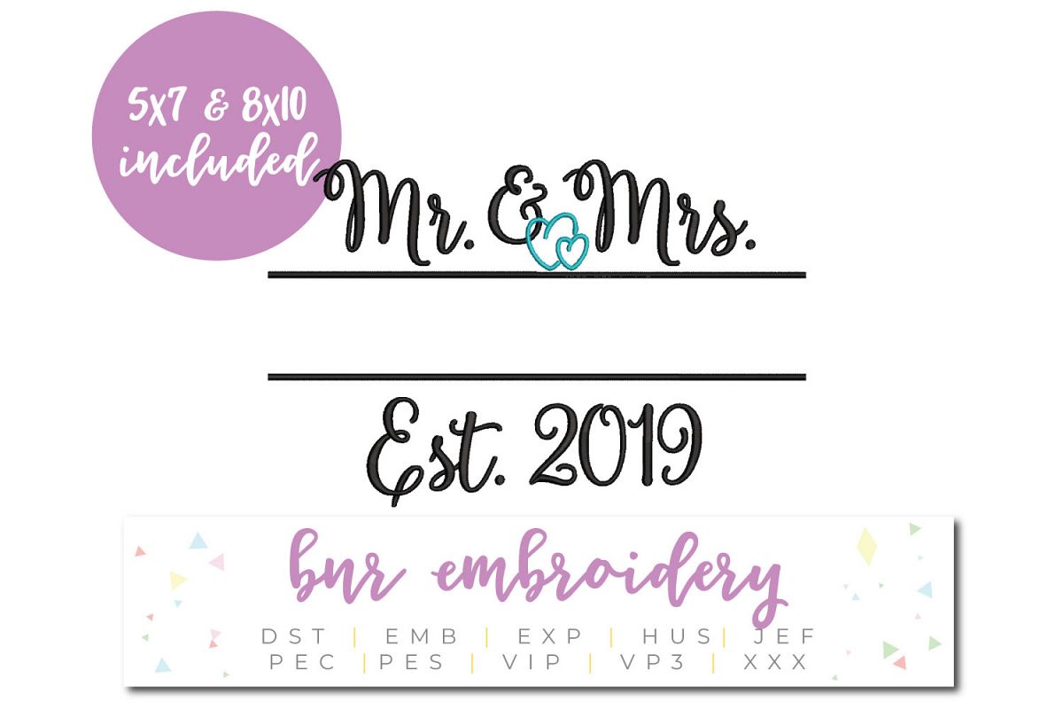 Mr and mrs machine embroidery design wedding embroidery 322336 Mr and mrs machine embroidery design wedding embroidery 322336