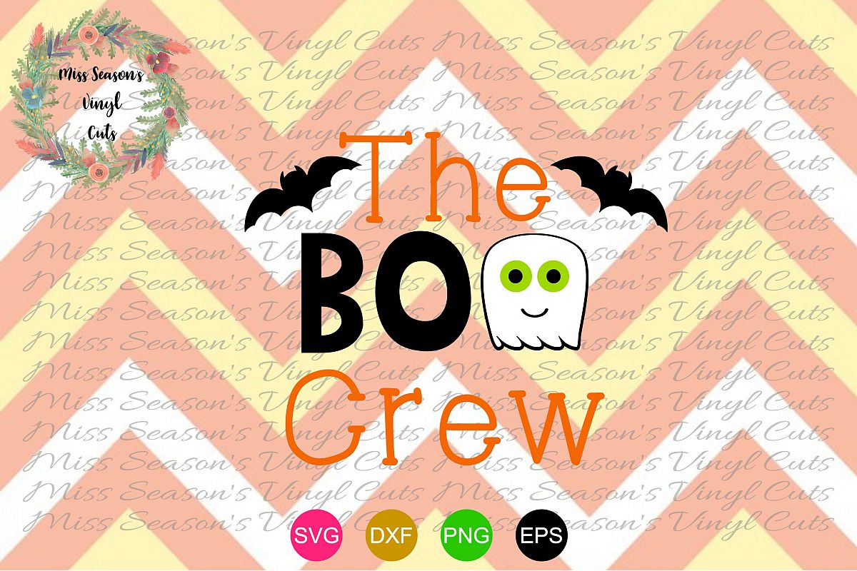 The Boo Crew Svg Dxf, Eps, Png Halloween Svg Dxf, Eps, Png example image 1