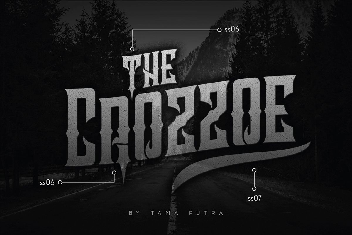 Crozzoe Decorative Serif Typeface example image 1