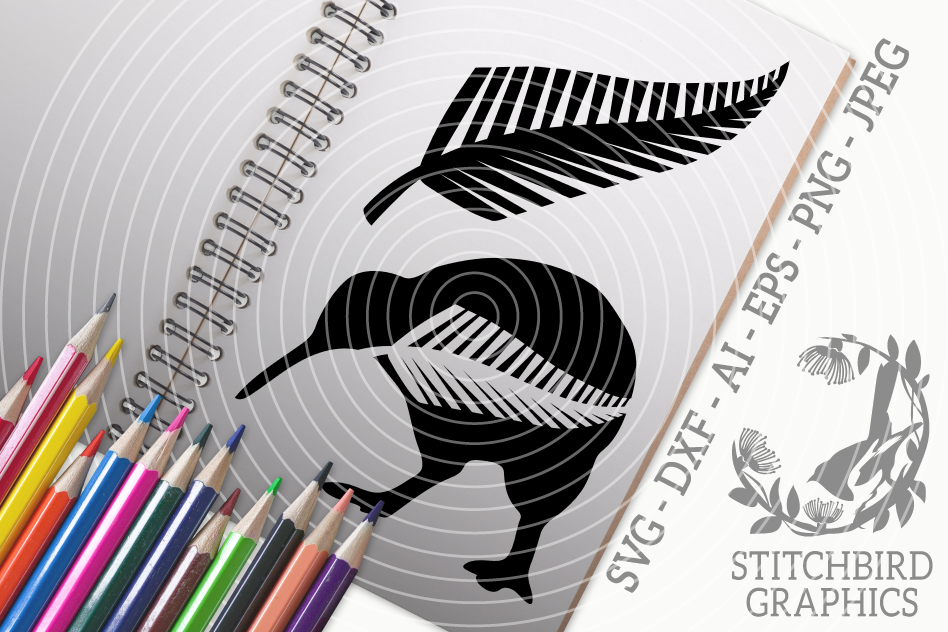 Kiwi Fern Bundle Svg Silhouette Studio Cricut Eps Jpeg 389178 Illustrations Design Bundles