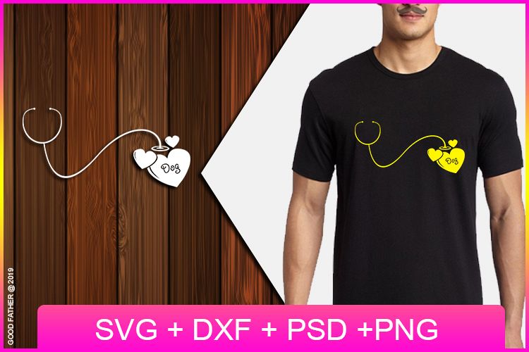 Download Stethoscope Love My Dog Svg Cut Files Eps Png Dxf