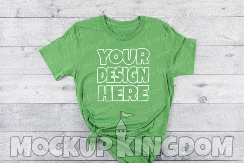 Unisex Crew Neck Shirt Mockup, Bella Canvas Mockup example image 1
