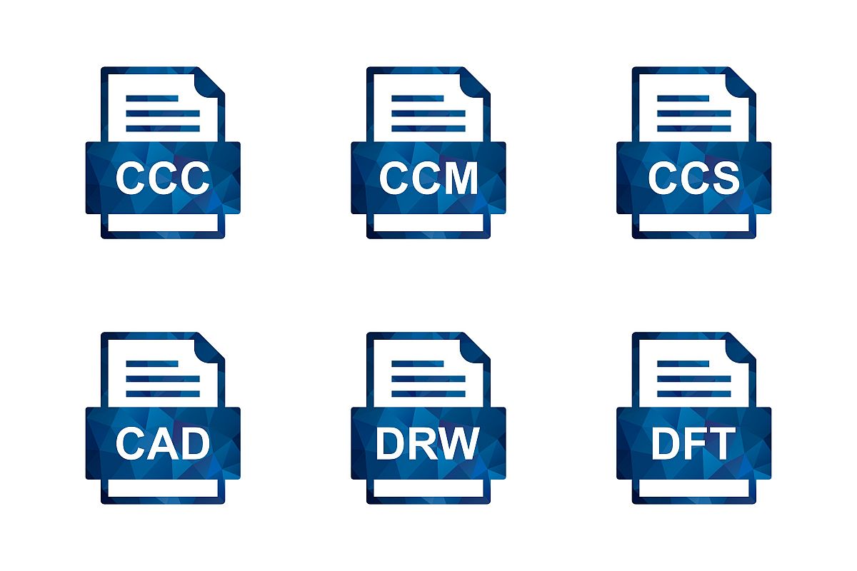 Set Of File Formats Icons example image 1