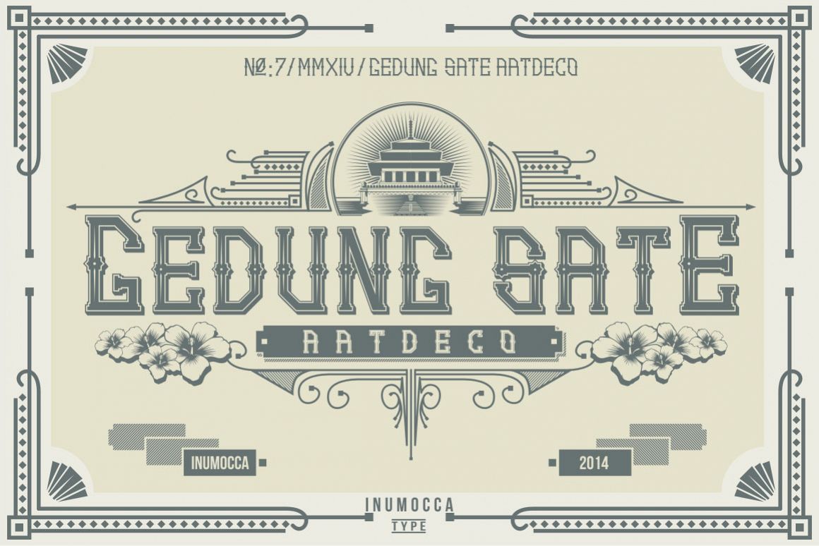 Artdeco (family font) example image 1