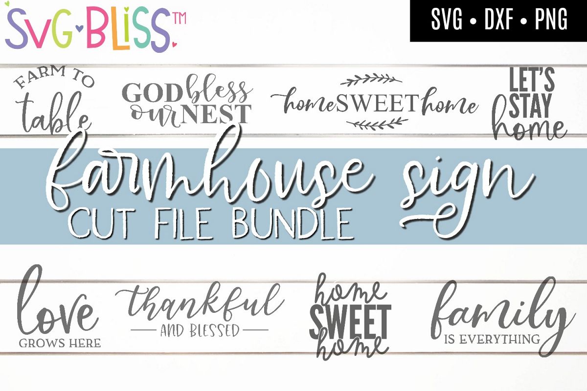 Download Farmhouse Sign Svg Cutting File Bundle