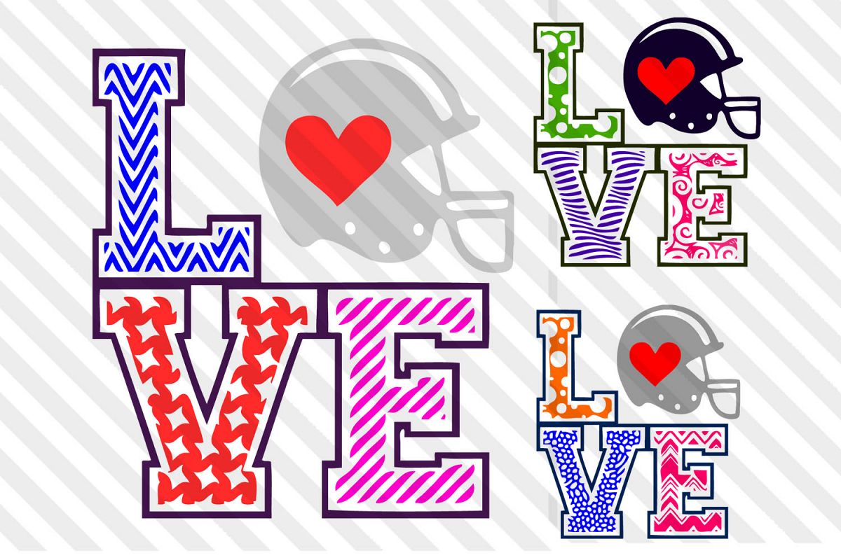 Football Helmet,Football svg,Football clip art,love,Football example image 1