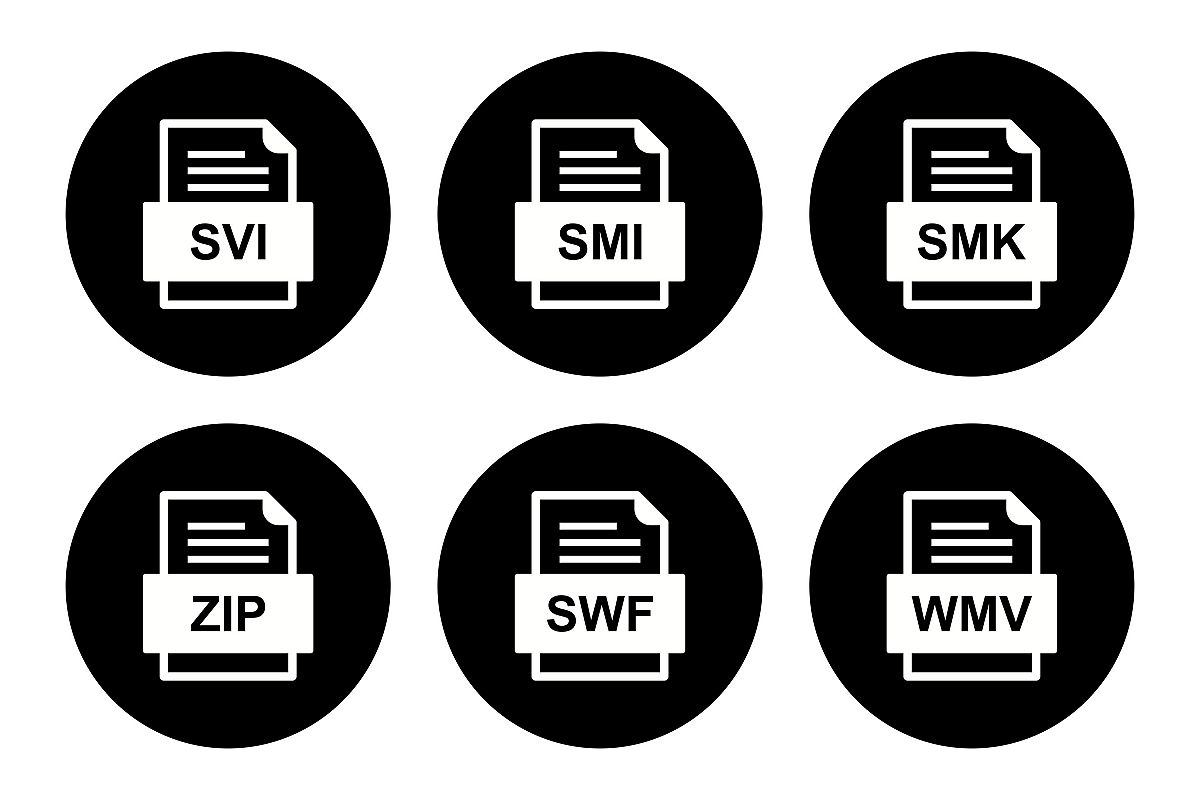 Set Of File Formats Icons example image 1