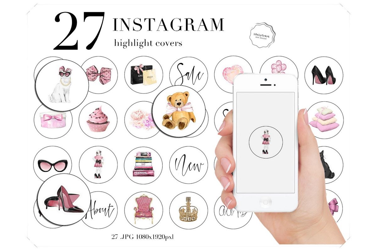 Fashion Instagram Story Highlights Icons example image 1