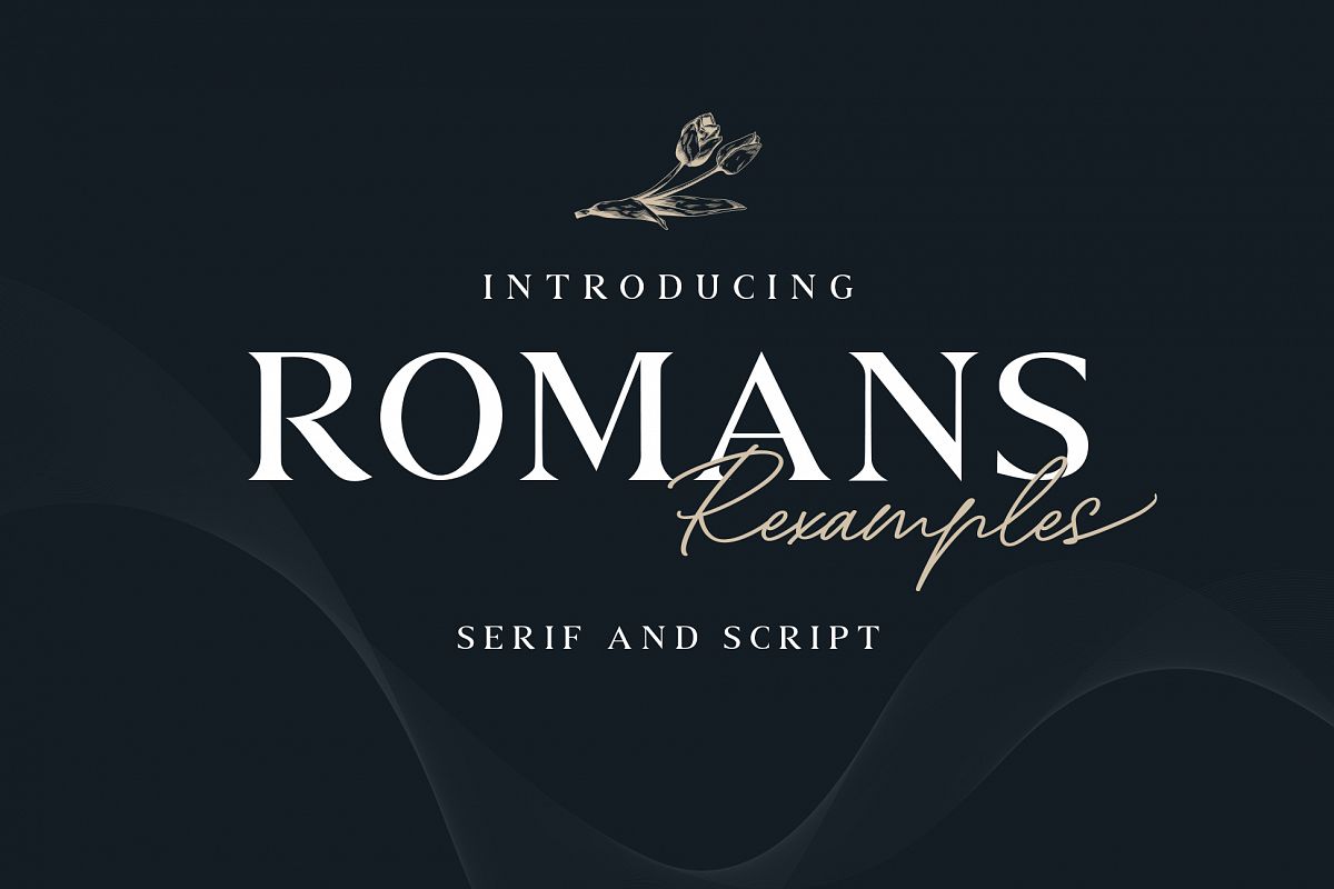 ROMANS Rexamples Font Duo example image 1