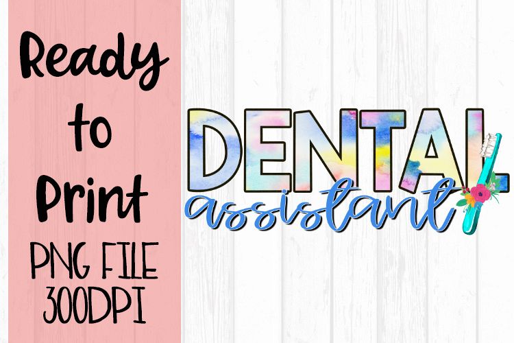 Dental Assistant Occupations Bright Ready to Print Design example image 1
