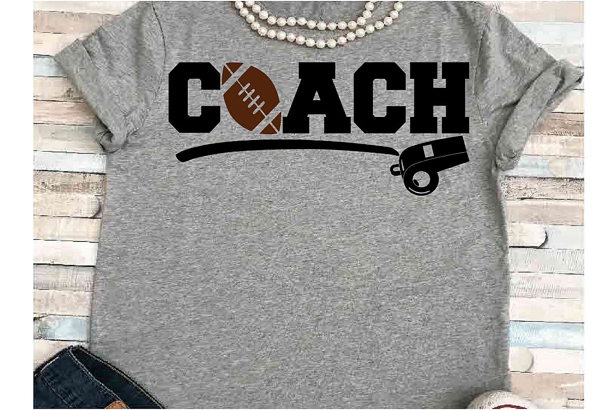 Football coach SVG DXF JPEG Silhouette Cameo Cricut coach example image 1