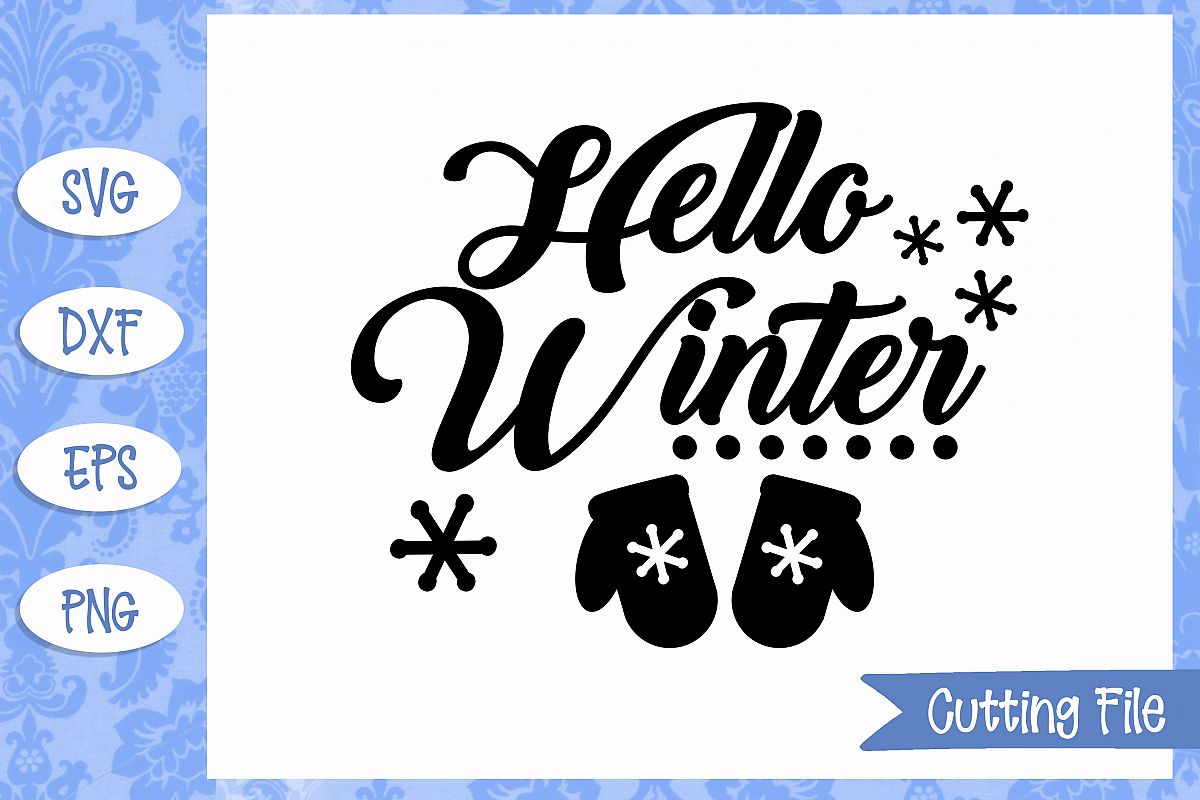 Hello winter SVG File example image 1