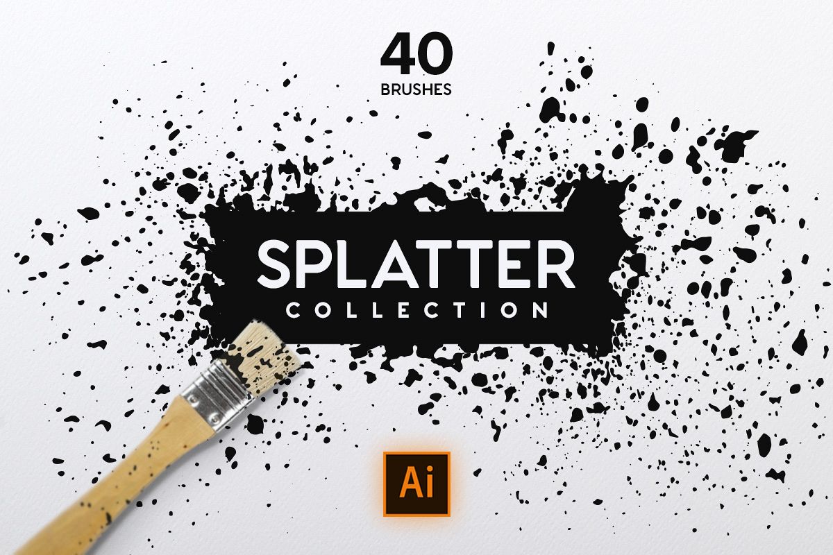 paint splatter brushes illustrator free download