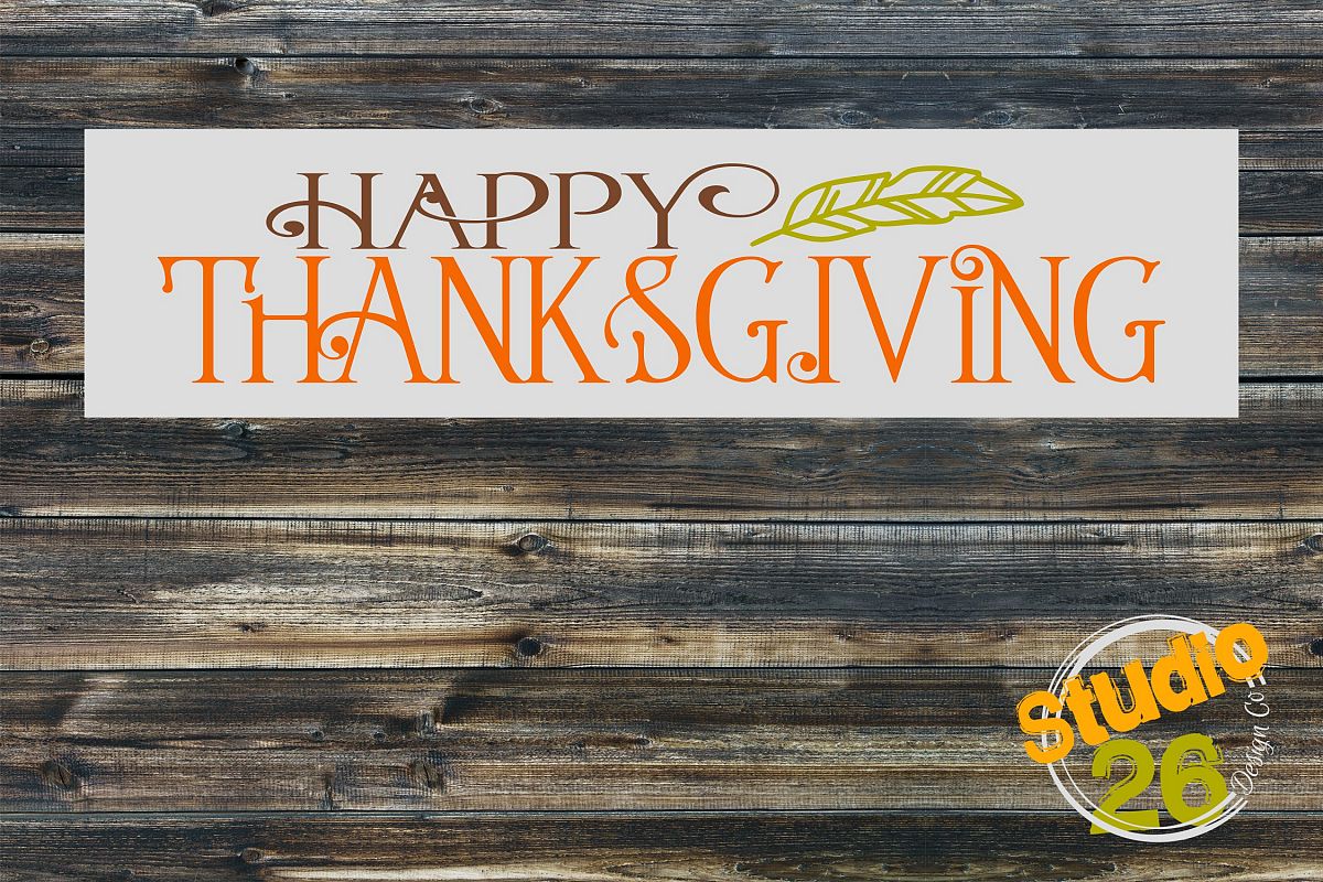 Happy Thanksgiving SVG example image 1