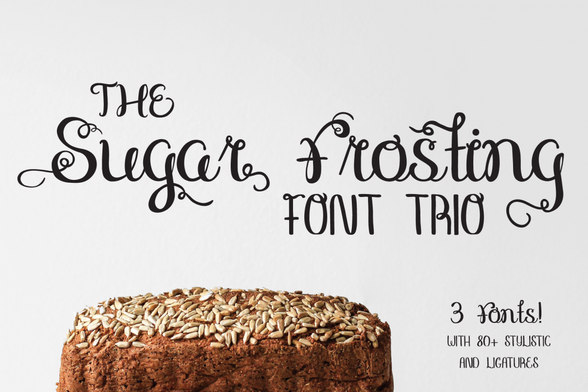 Sugar Frosting Font Trio example image 1