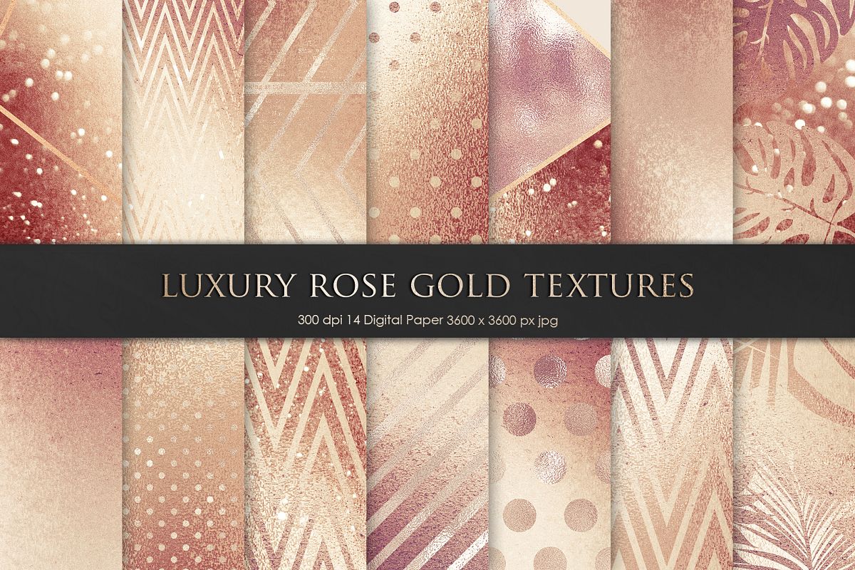 Luxury Rose, Gold, Bronze Textures example image 1