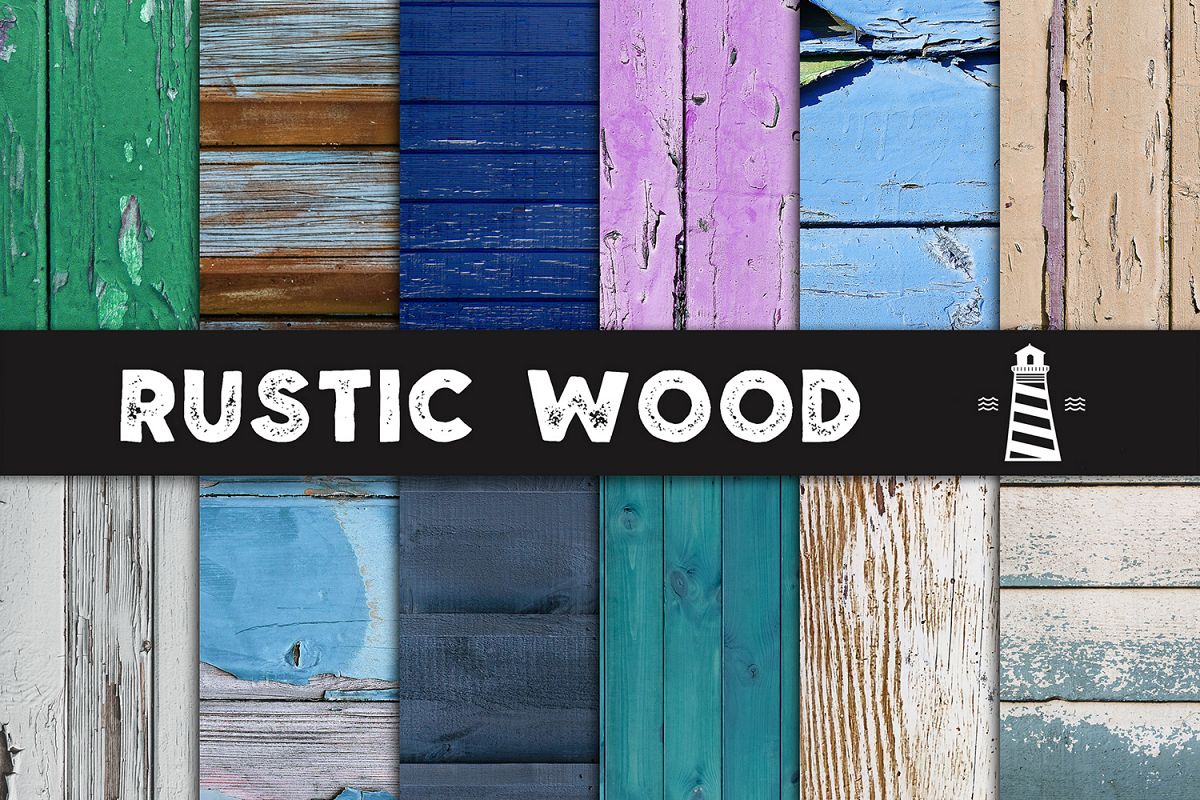 Painted Wood Textures, Distressed Wood Backgrounds example image 1