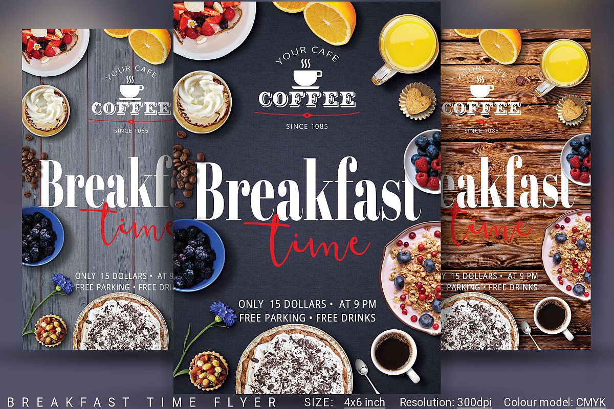 Breakfast Time Flyer example image 1