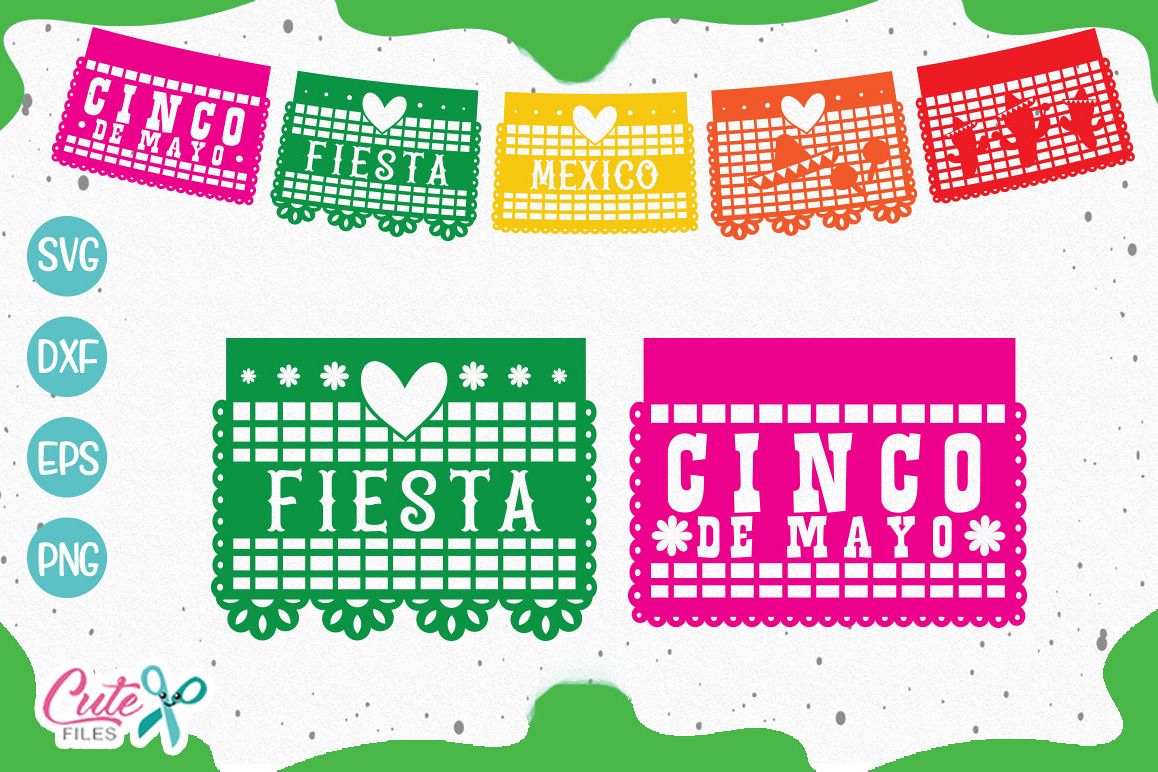 Download Papercutting banner, mexican party SVG cut files (217161 ...