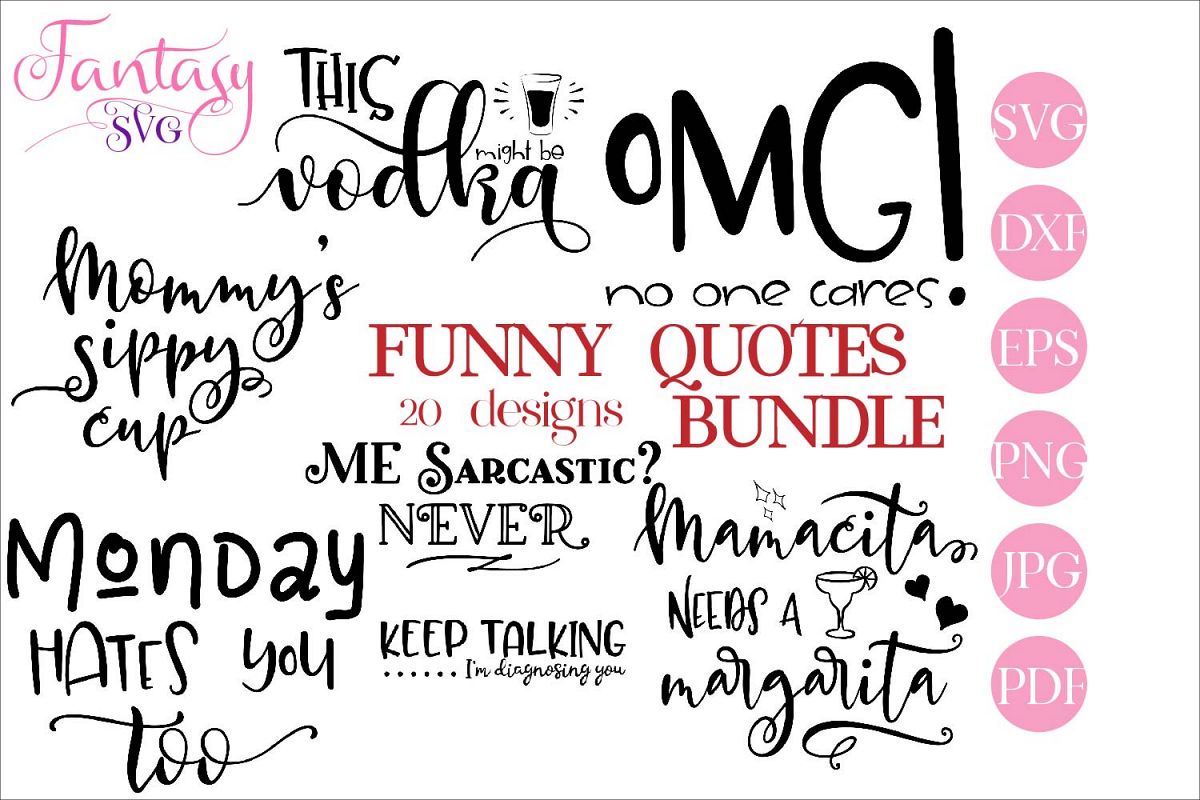 Funny BUNDLE - svg cut files example image 1