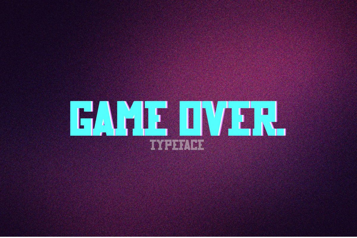 Game Over typeface example image 1