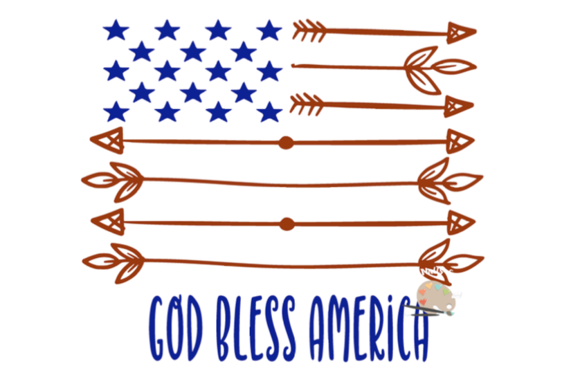 God Bless America svg arrows USA flag SVG CUT file ...