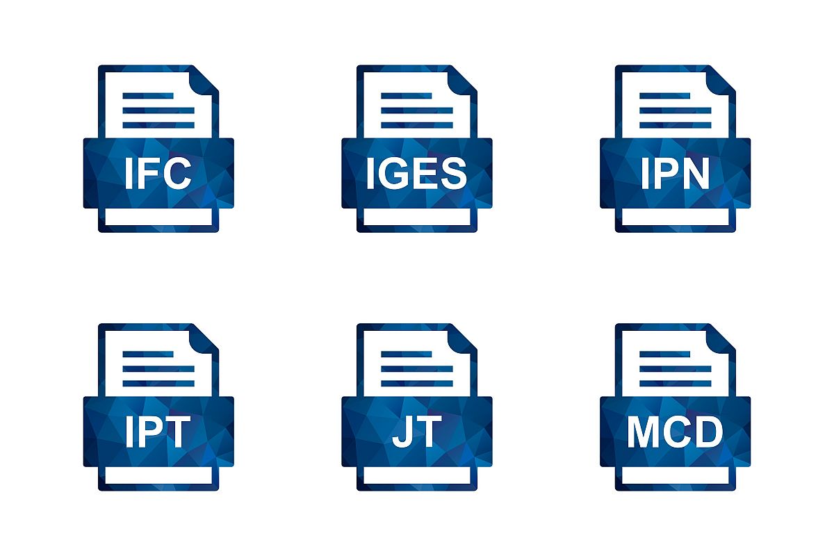 Set Of File Formats Icons example image 1
