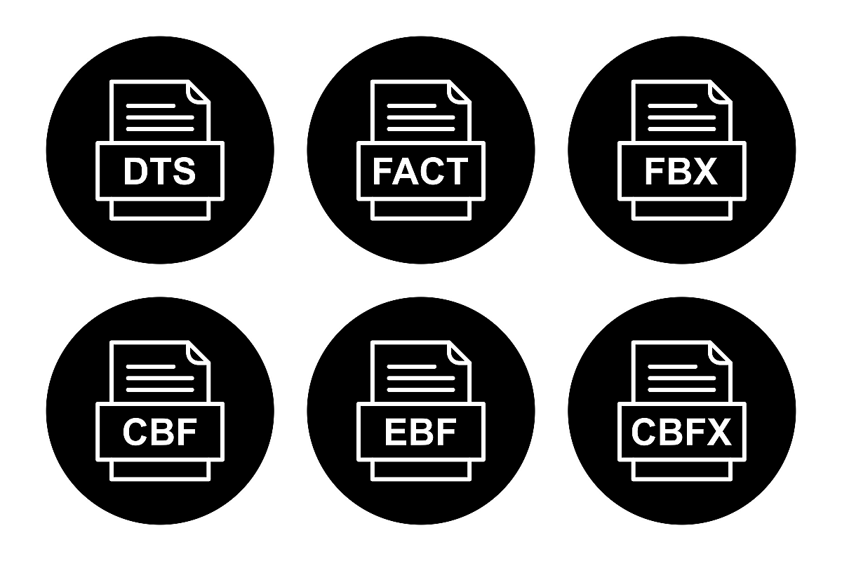 Set Of File Formats Icons example image 1