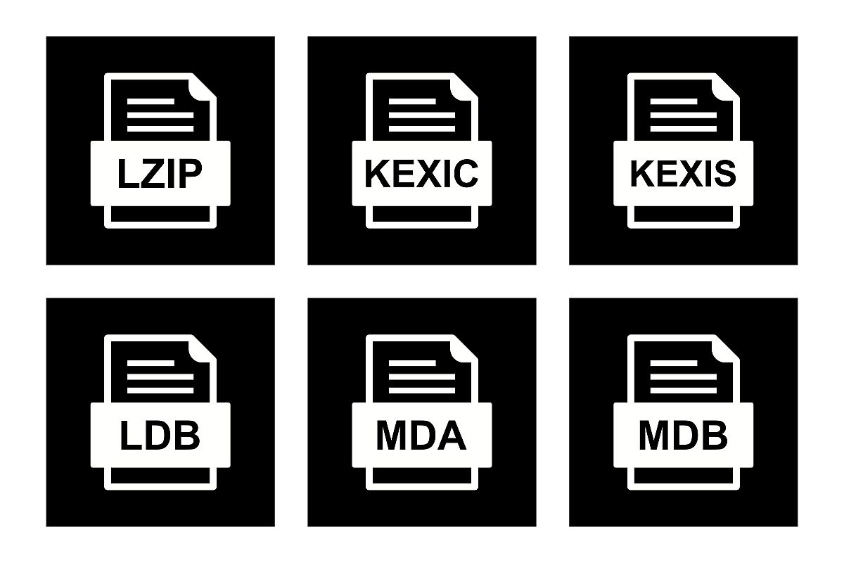 Set Of File Formats Icons example image 1