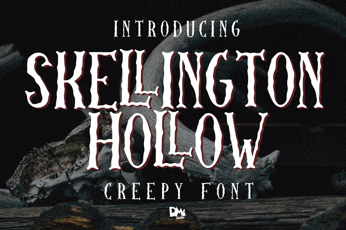 Skellington Hollow - Creepy Font example image 1