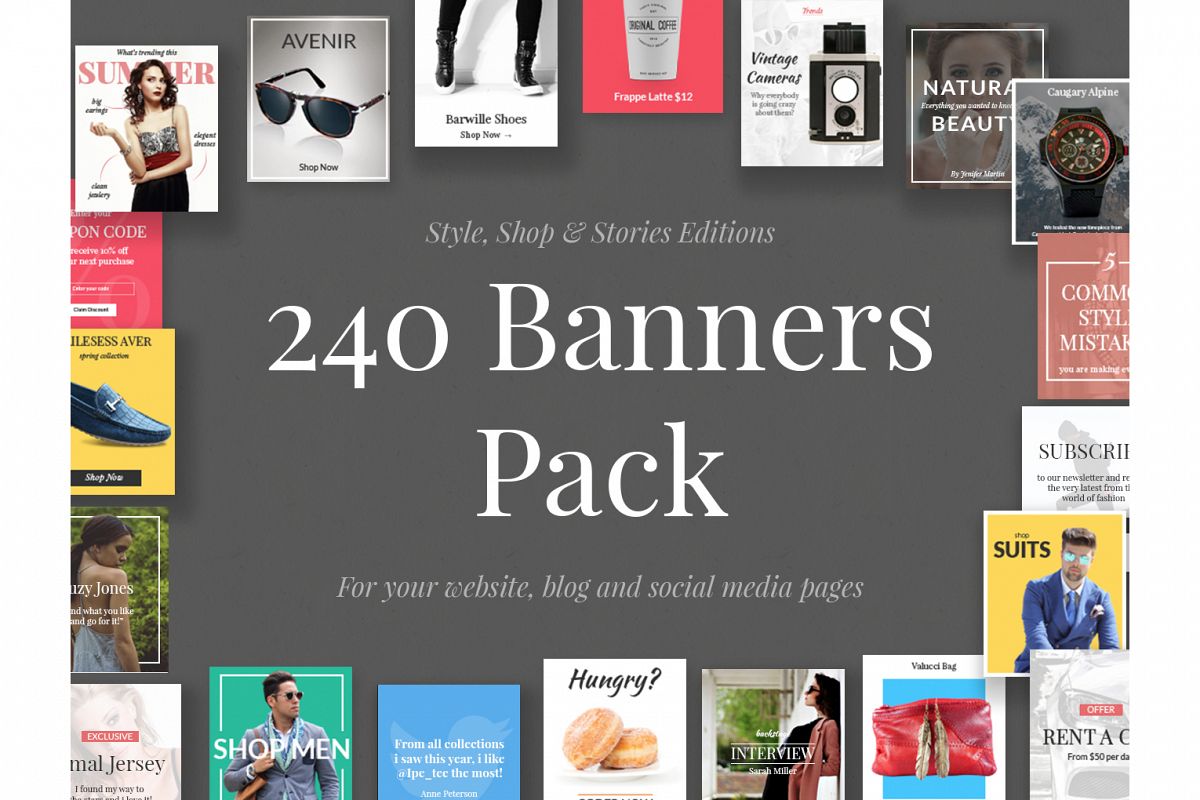 240 Banners Pack example image 1