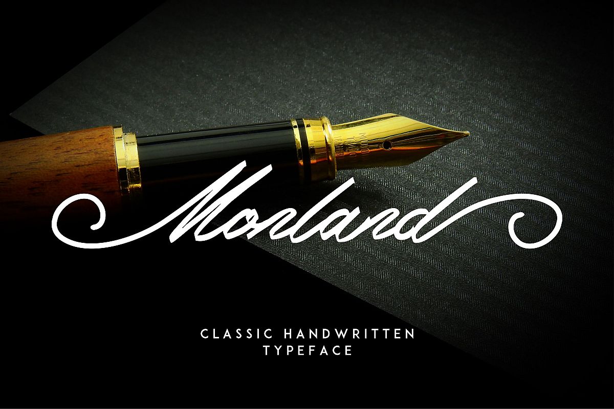 Monland Script | Classic Handwritten example image 1