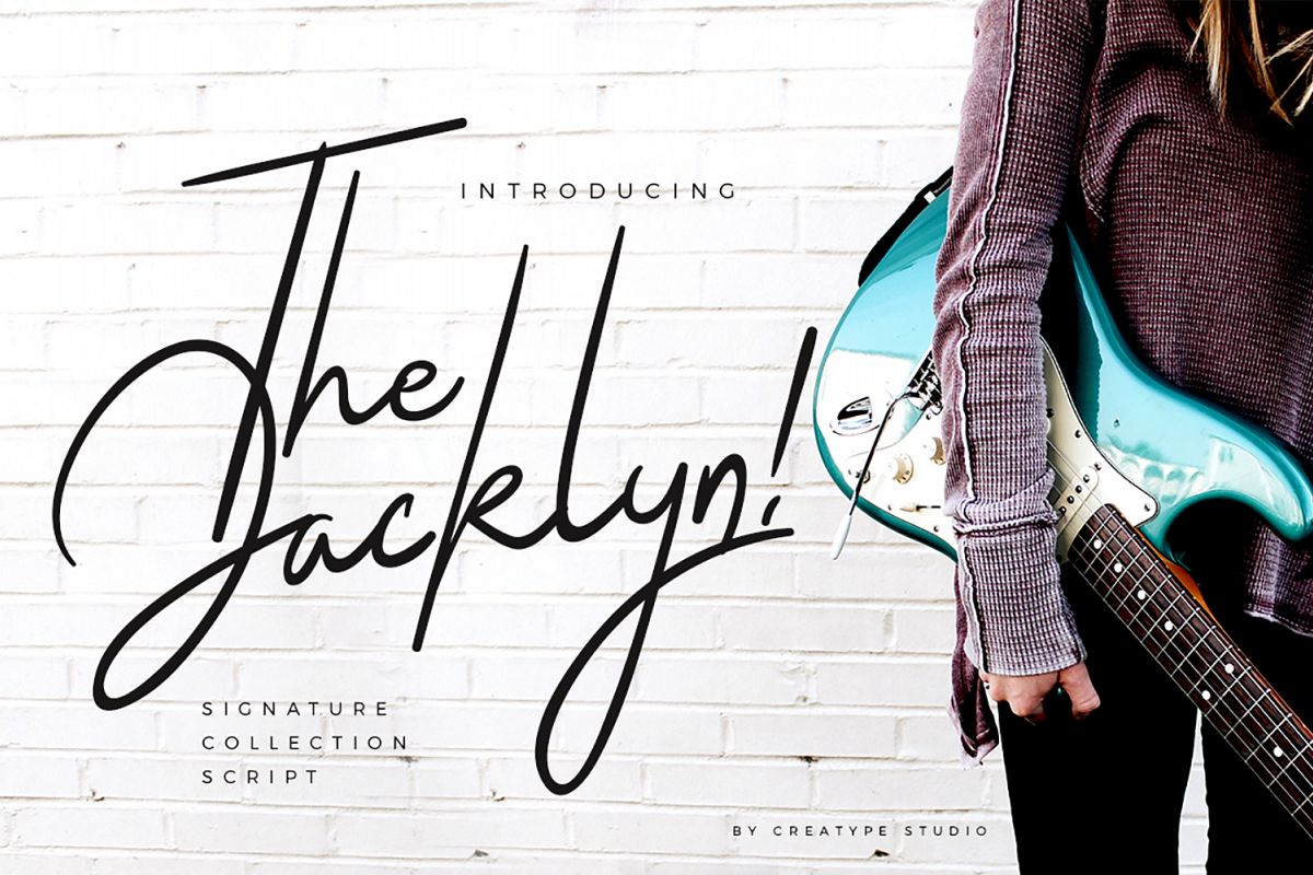 The Jacklyn Signature Font example image 1