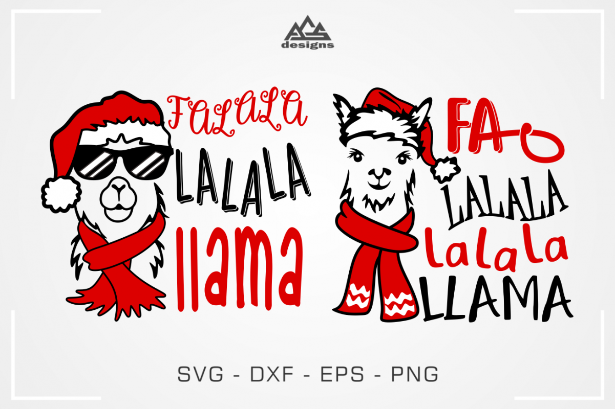 Download Cute Llama Christmas Svg Design