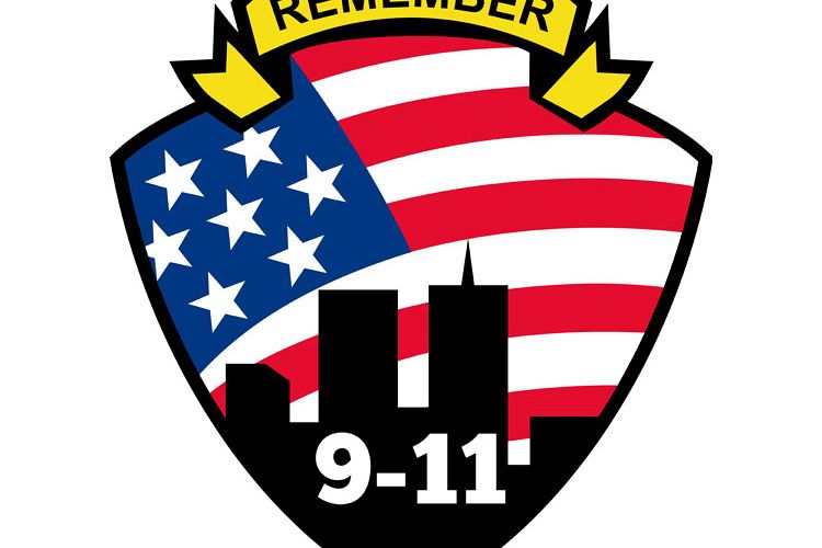 9-11 World Trade Center American Flag Shield example image 1