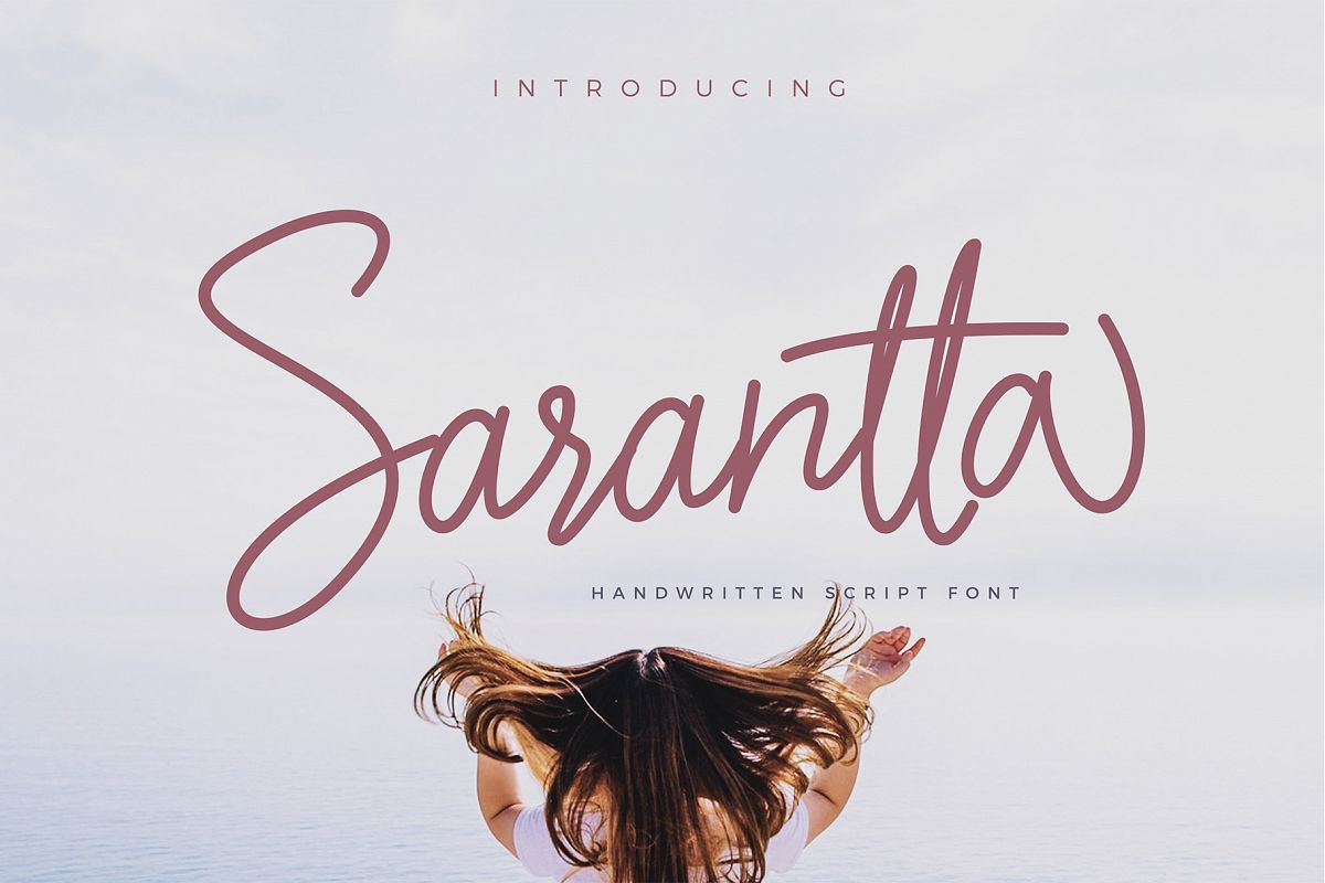 Sarantta | Handwritten Script Font example image 1